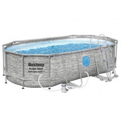 Piscina Power Steel Stone Swim Vista 427 x 250 x 100 cm cu accesorii